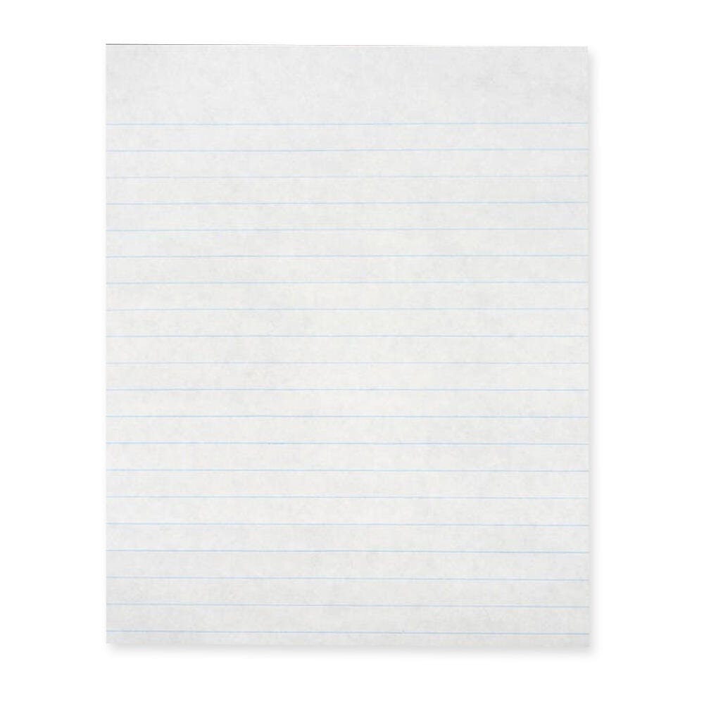 School Smart Practice Composition Paper, 8 x 10-1/2 Inches, 1/2 Inch Ruled Short Way, White, 500 Sheets 085241